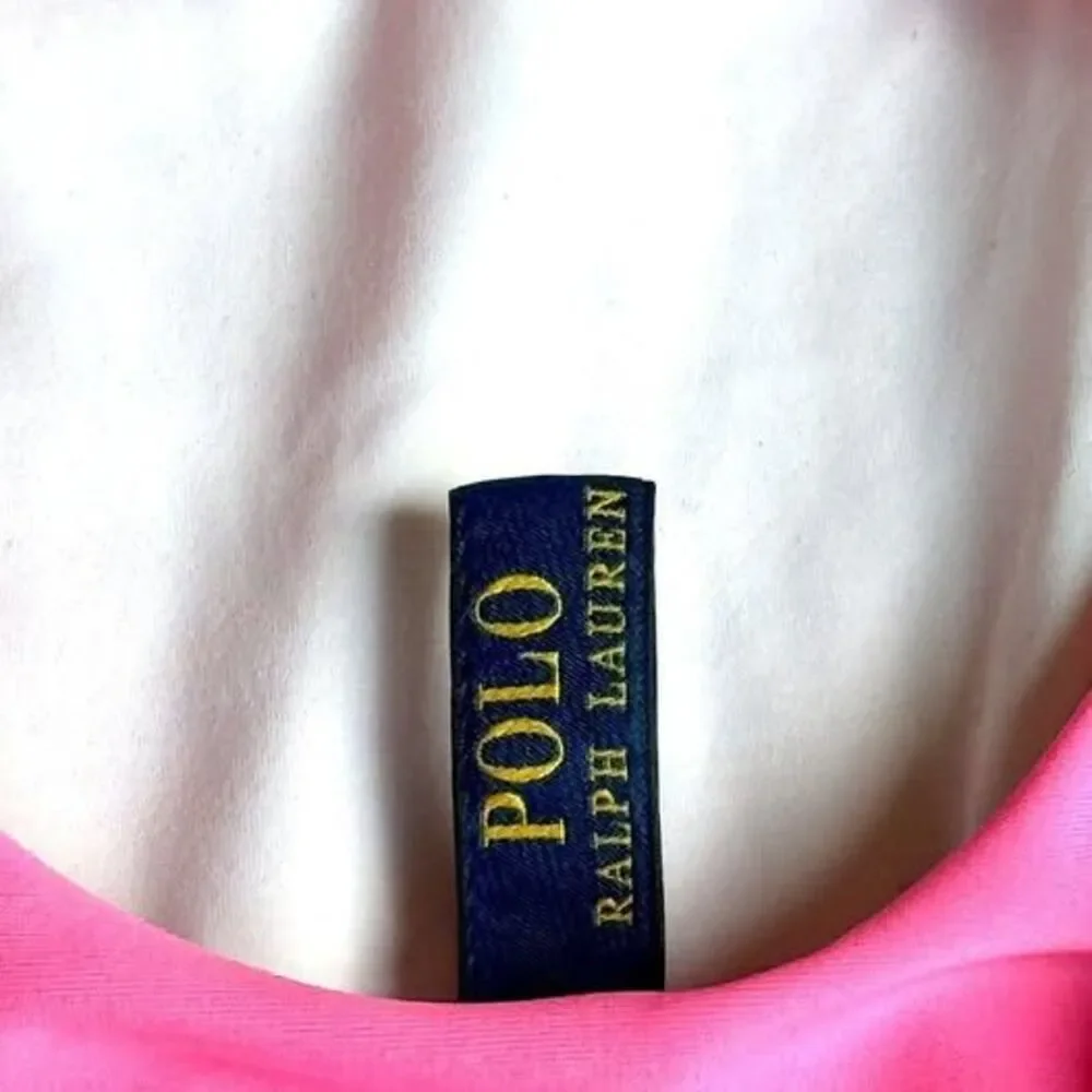 Girls Polo Ralph Lauren One-Piece Swimwear bright pink  Swimsuit. Size 4-5 EUC